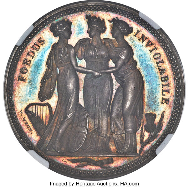 【最高鑑定の最高傑作】2021年英国王立造幣局　伝説のスリーグレイセス銀貨復刻版 最高鑑定の最高傑作】2021年英国王立造幣局伝説のスリー