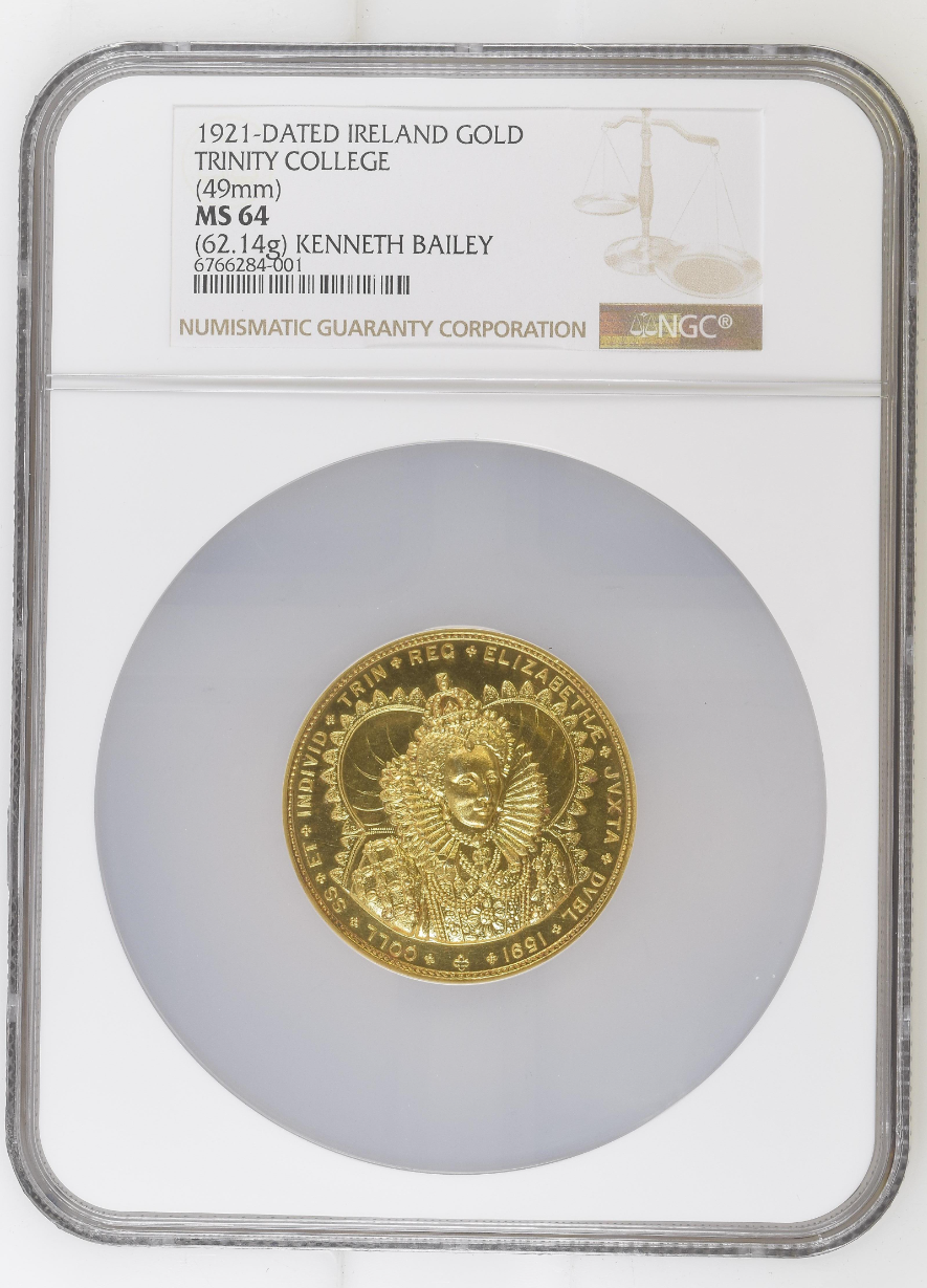 1921年 イギリス トリニティカレッジ 大型金メダル(NGC/MS64) – cocoin.jp