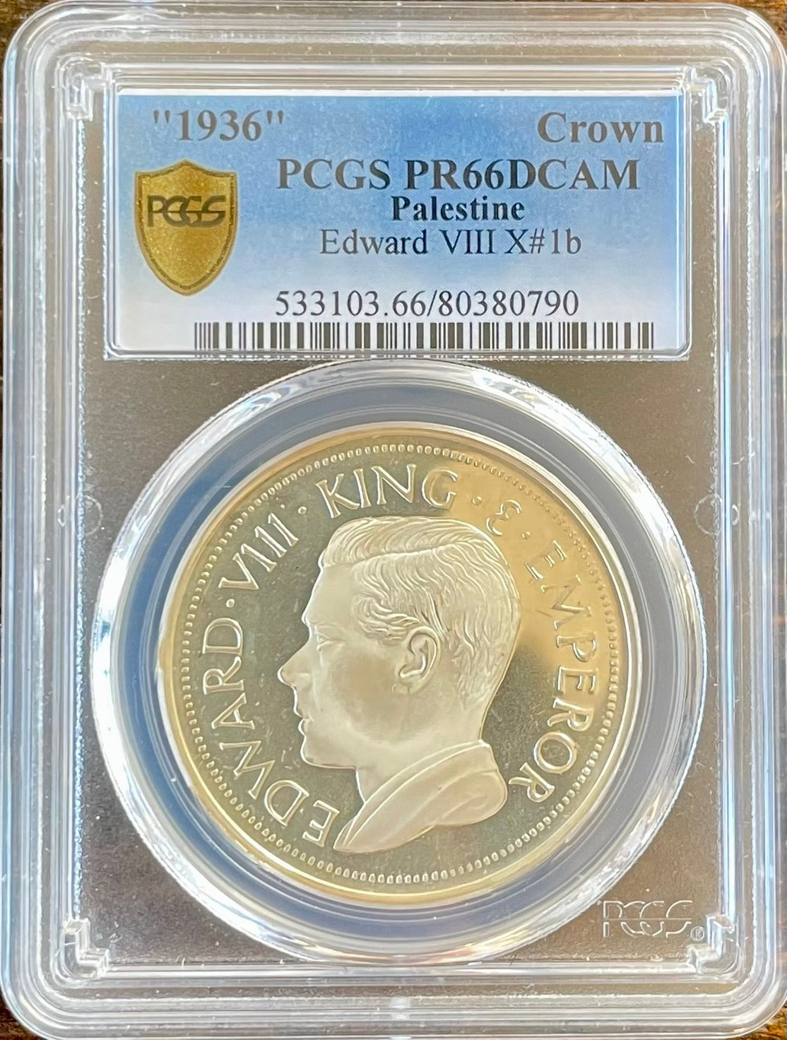 1936年 エドワード8世肖像 ファンタジークラウン(PCGS/PR66 DCAM