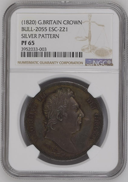 1820年　英国　ジョージ3世 クラウン銀貨 1820年 英国 ジョージ3世 クラウン銀貨