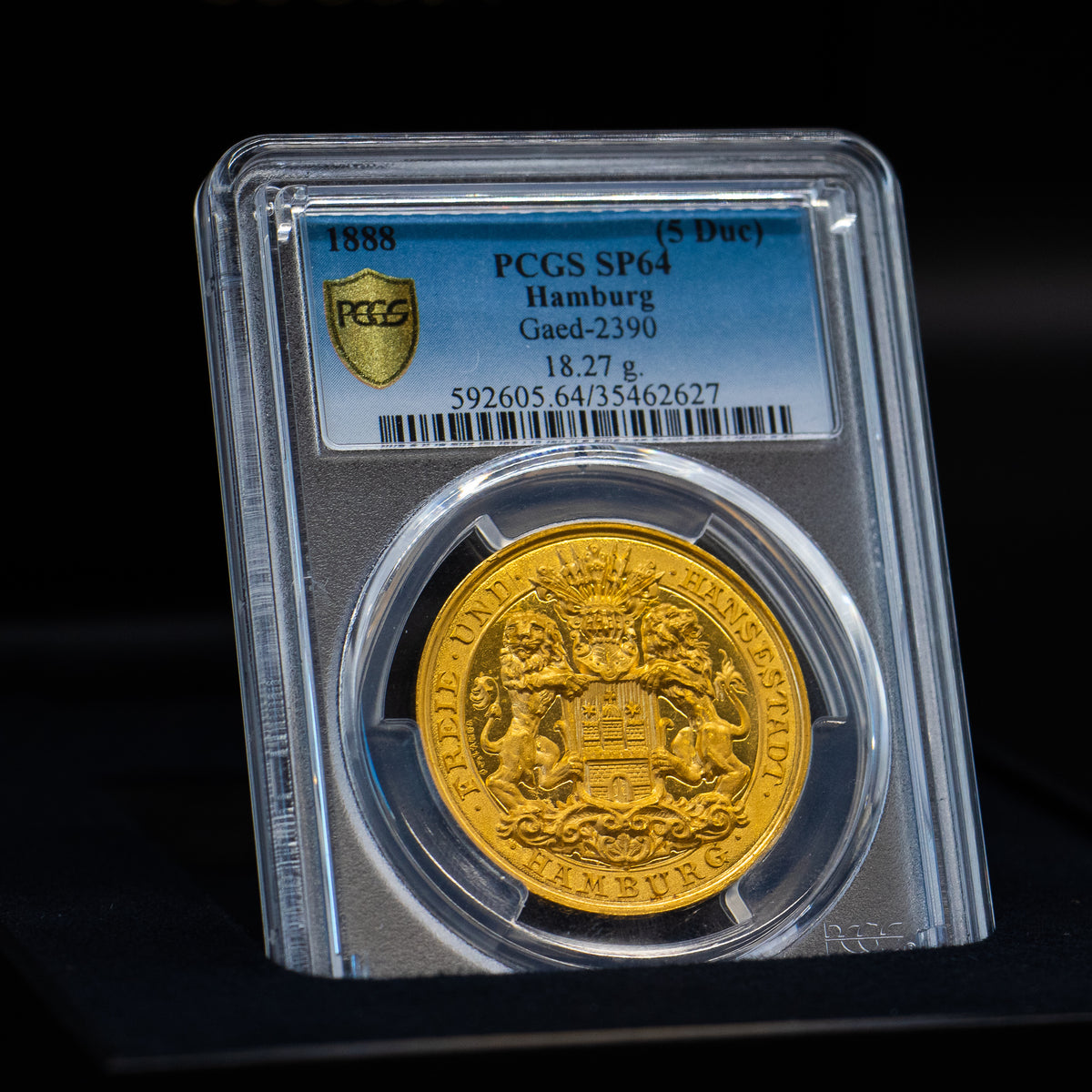 1887年 ヴィクトリア女王 ”ジュビリーヘッド”5ポンドプルーフ金貨(NGC