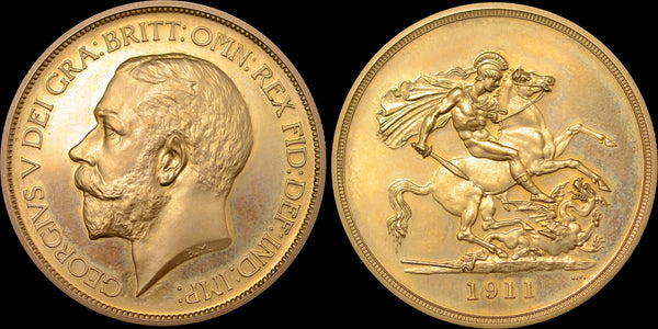 アンティークコイン ジョージ5世 5ポンド金貨