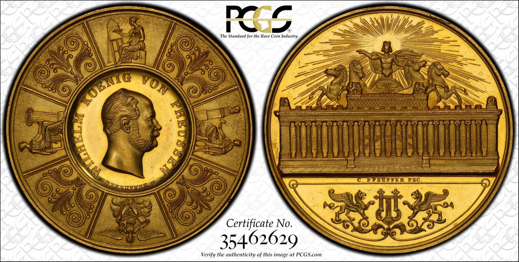 1861年 ヴィルヘルム1世 プロイセン王国 20ダカット金貨(PCGS 