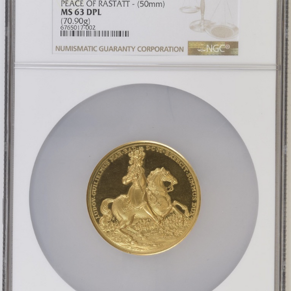 1955年 ルードヴィヒ・ヴィルヘルム生誕300周年記念 金メダル(NGC