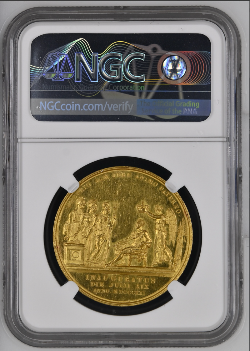 1821年 イギリス ジョージ4世 戴冠式ゴールドメダル（NGC/PF61CAMEO）