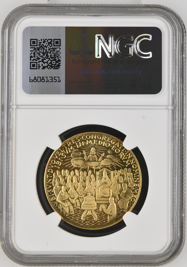 UNDATED バチカン 第95代教皇アドリアン1世 肖像画金メダル(NGC/PF67UCAM)