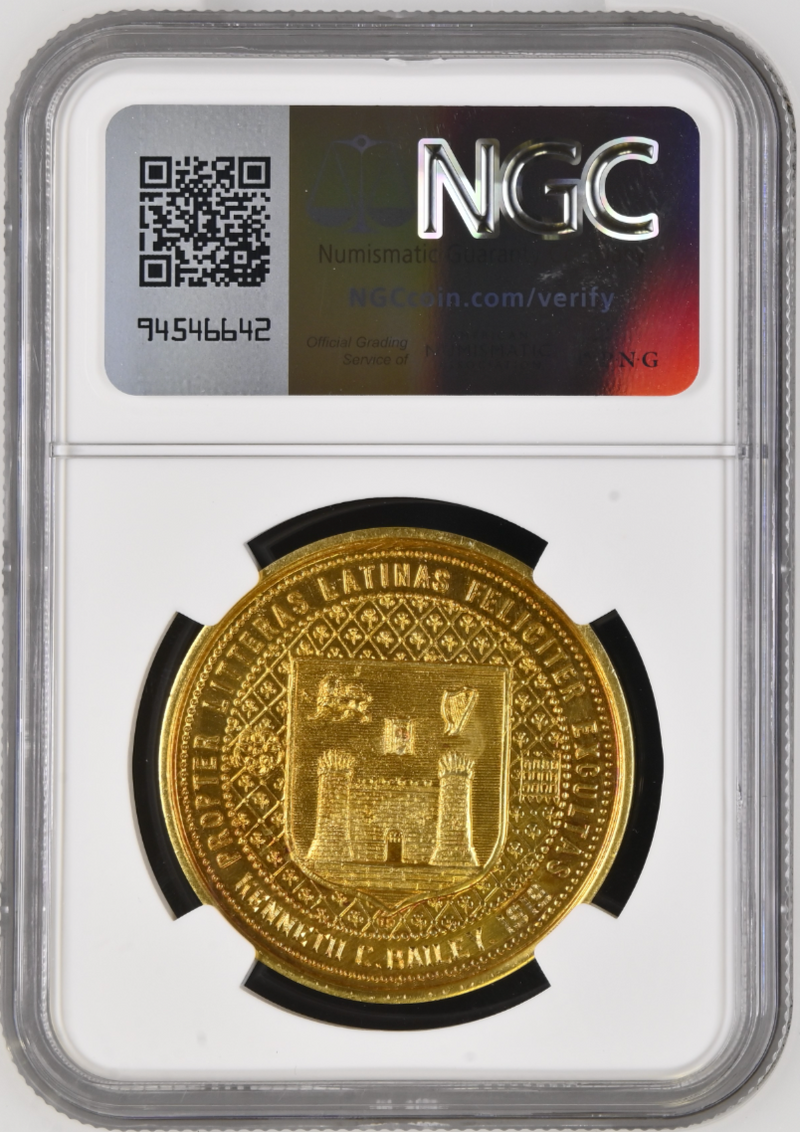 1919年 アイルランド トリニティカレッジ金メダル(NGC/DETAILS)