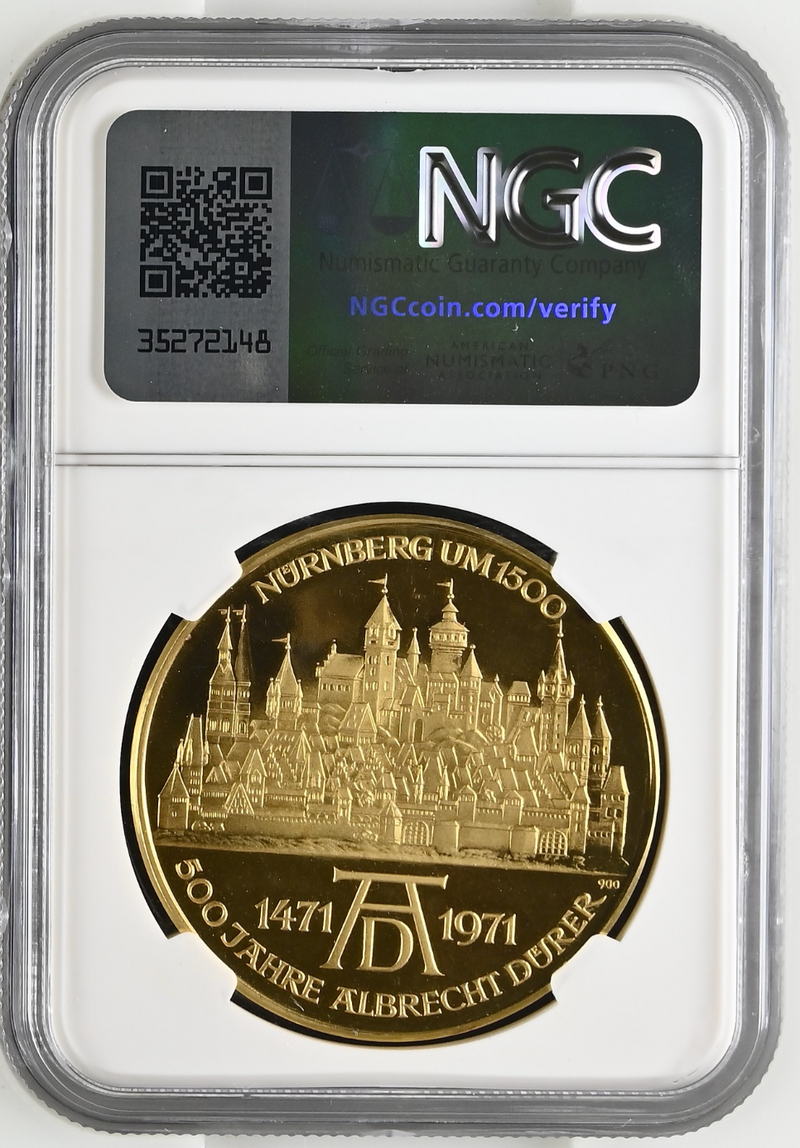 1971 年ドイツ アルブレヒト・デューラー 生誕500周年記念 金メダル 1971 年ドイツ アルブレヒト・デューラー 生誕500周年記念 金メダル