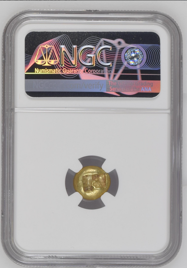 BC 610－546  古代ギリシャ  1/3 スタテル エレクトロン金貨(NGC/XF 4/5 4/5)