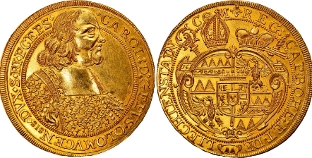 1678年 カール・フォン・リヒテンシュタイン 10ダカットリストライク金貨(裸コイン)