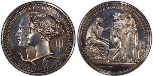 1851年ロンドン万博記念 銀メダル(NGC/DETAILS)