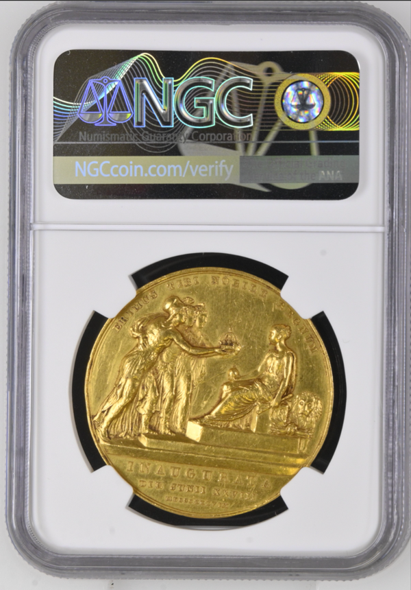 1838年イギリス ヴィクトリア女王 戴冠記念 金メダル(NGC/AU Details)