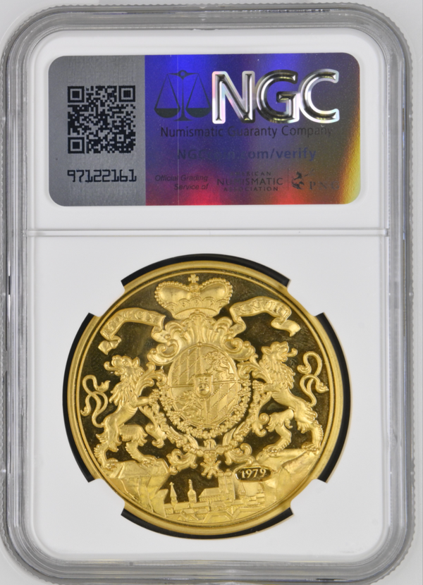 (1739)1979年ドイツ ミュンヘン 神聖ローマ皇帝カール7世  8ダカット金貨 リストライク(NGC/PF 66  ULTRA CAMEO)