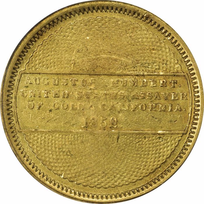 1852年 カリフォルニア  ゴールドイーグル 10ドル金貨(PCGS/XF45)