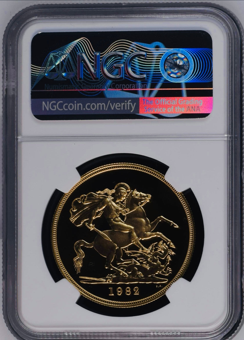 1982年 エリザベス2世 5ポンド金貨(NGC/PF70 ULTRA CAMEO) – cocoin.jp