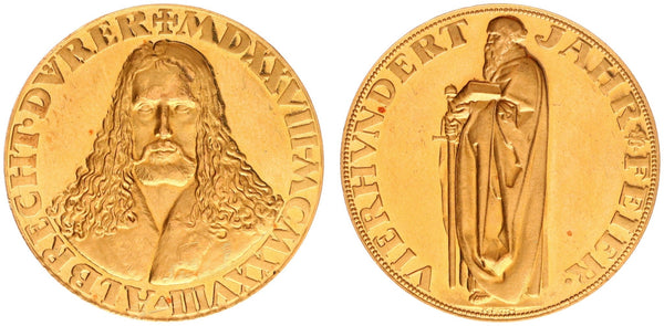 1928年 ドイツ アルブレヒト デューラー 没後400周年記念 5ダカット金メダル(裸コイン)