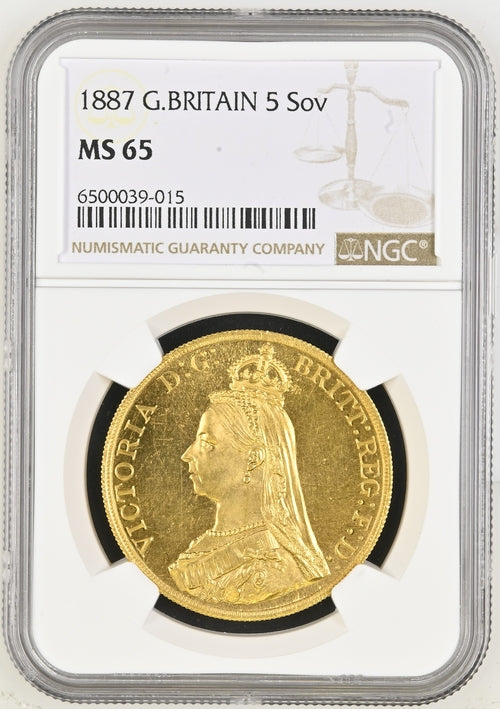 1887年 ヴィクトリア女王 ”ジュビリーヘッド (NGC/MS65 )