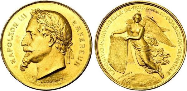 1867年 フランス ナポレオン3世 パリ万国博覧会金メダル(NGC/MS60)