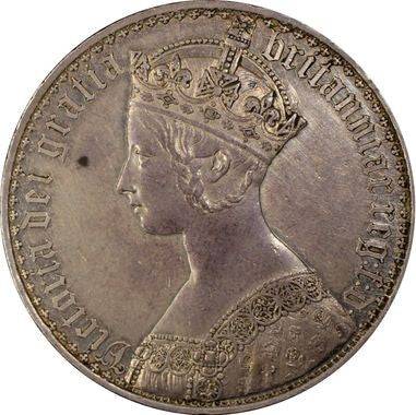 ヴィクトリア女王　ゴシッククラウン　銀貨