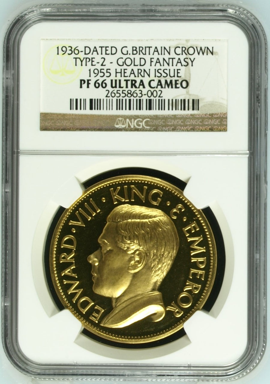 1936年銘 エドワード8世 ファンタジークラウン金貨 Hearn Issue(NGC/PF66 UCAM) – cocoin.jp