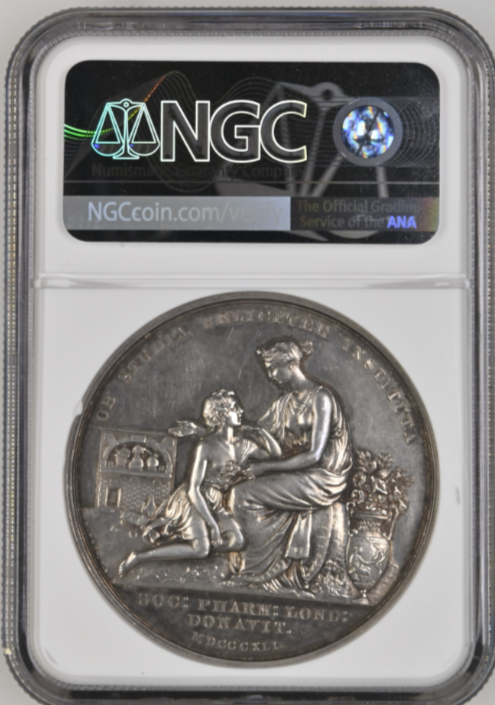 1841年　ロンドン　銀メダル（NGC/UNC Details）