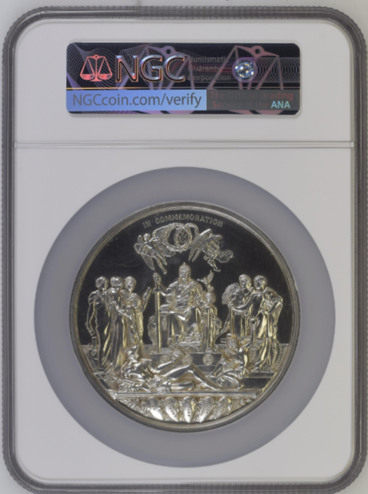 1887年イギリス ビクトリア ゴールデンジュビリー記念銀貨（NGC/MS62)