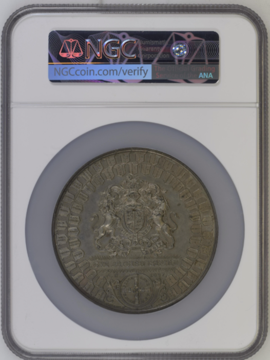 1897年イギリスビクトリア ダイヤモンドジュビリー銀メダル(NGC/MS63)