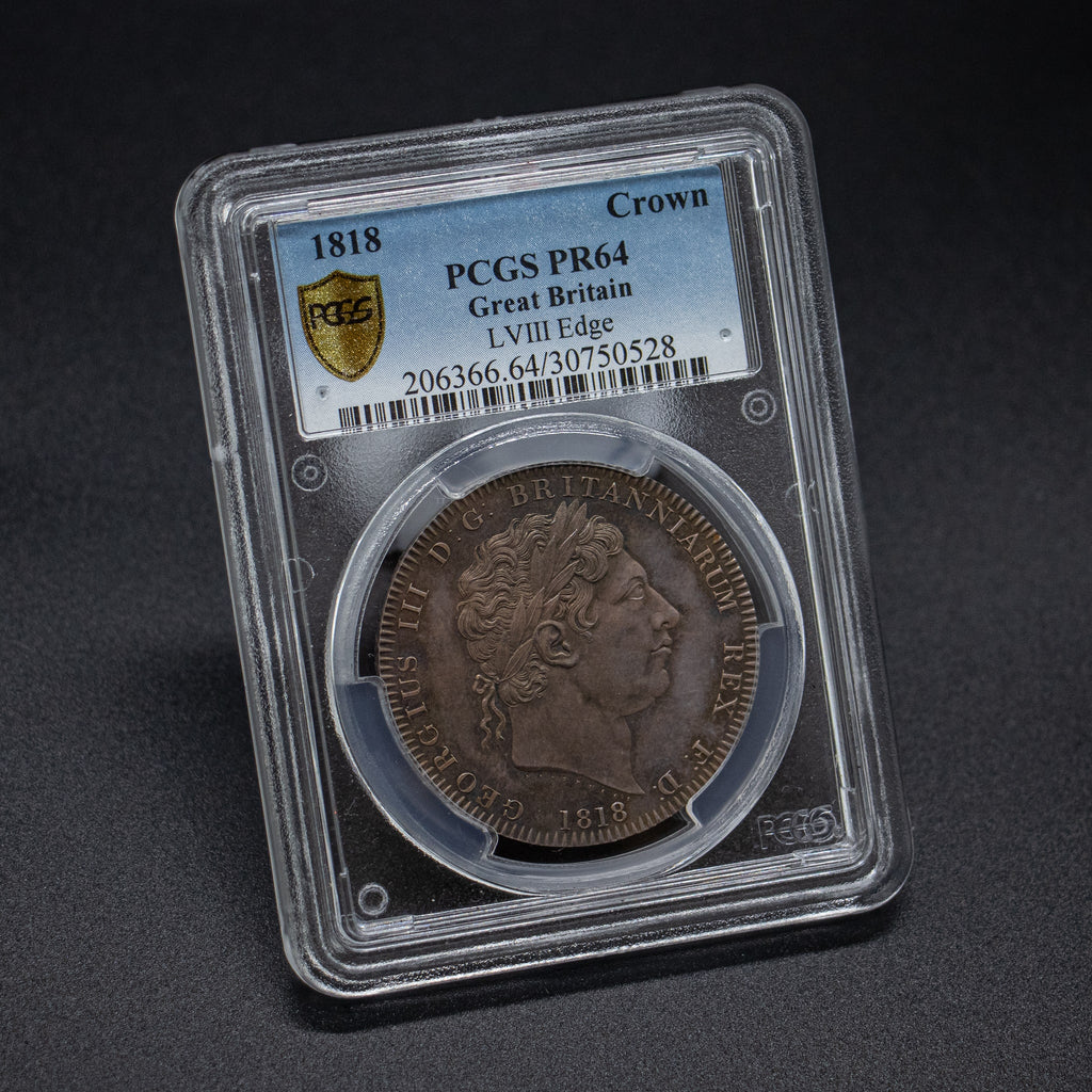 準最高鑑定PR69 ジョージ三世 1977 イギリス 50クラウン 銀貨 コイン ...