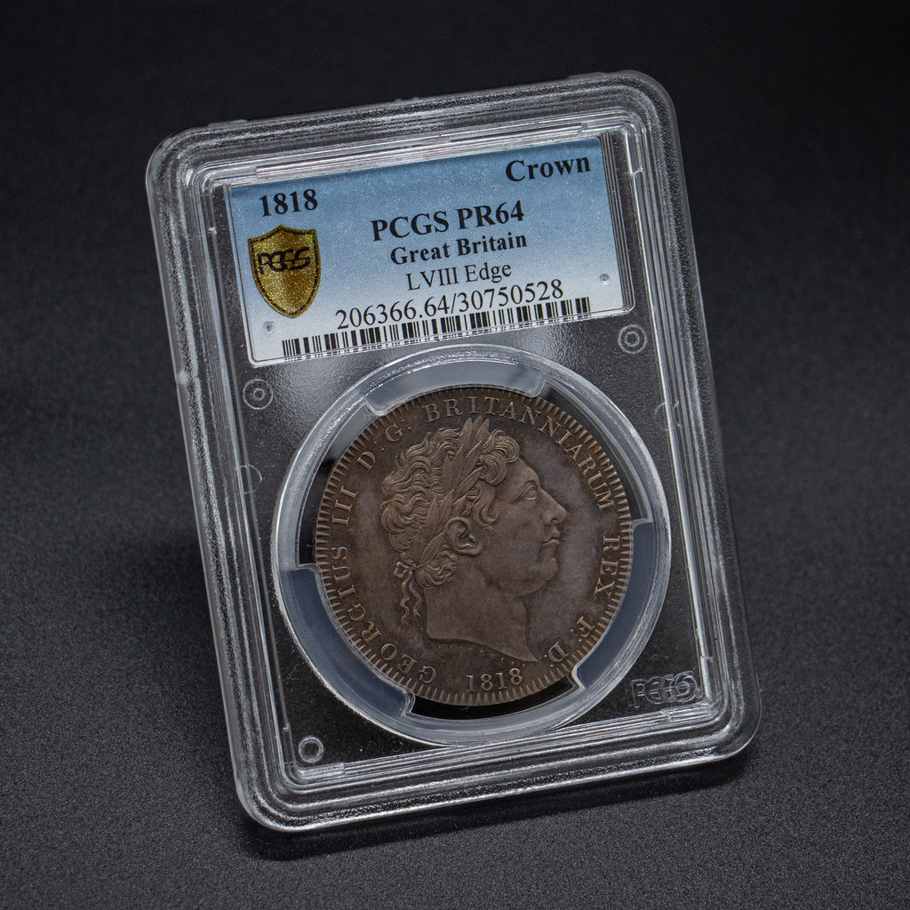 1818年 ジョージ3世 クラウン銀貨(PCGS/PR64) – cocoin.jp