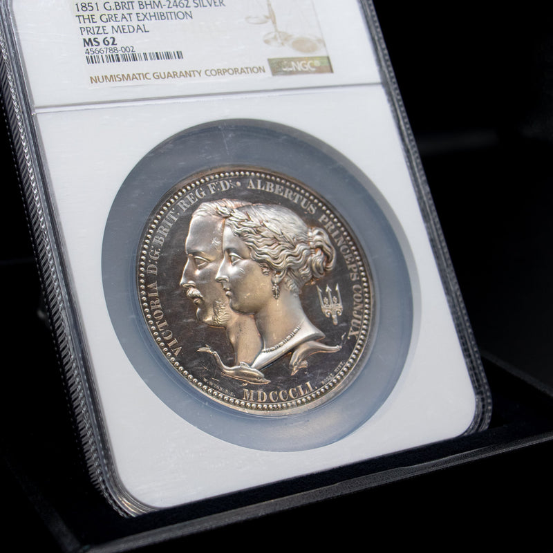 アンティークコイン ロンドン万博 ヴィクトリア 銀貨