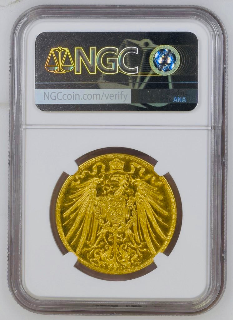 1890年ドイツ　ベルリン 射撃際記念金貨（NGC/PF64CAM）