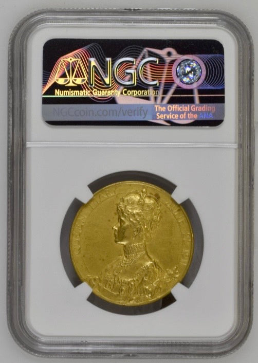 1911年イギリス ジョージ5世戴冠記念金メダル(NGC/MS62)