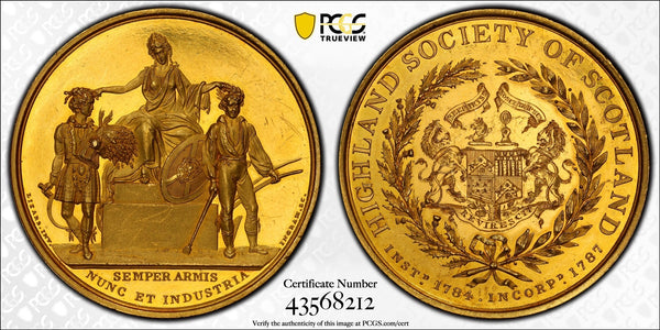 1787年スコットランド記念金貨 (PCGS/SP62)